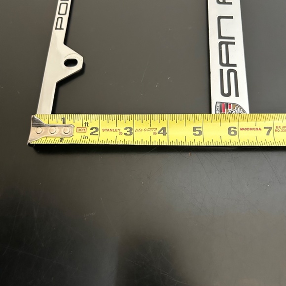 Porsche Polished Steel License Plate Holder. Vintage. - Picture 9 of 9
